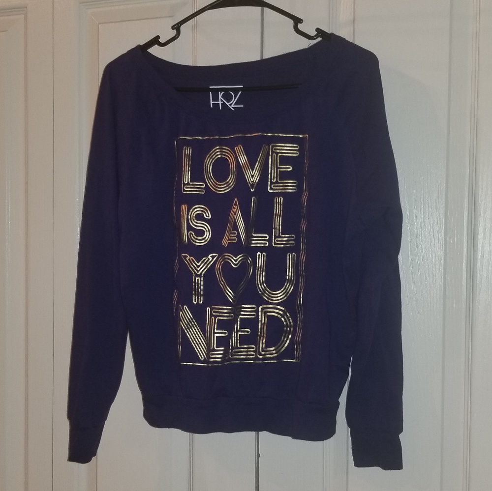 Womens Love Is All You Need Long Sleeve Top